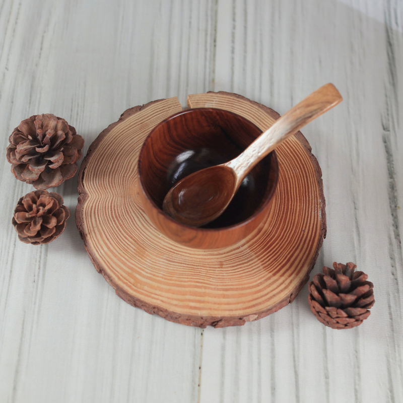 Handcrafted Sheesham Wood Bowl (Single Piece)