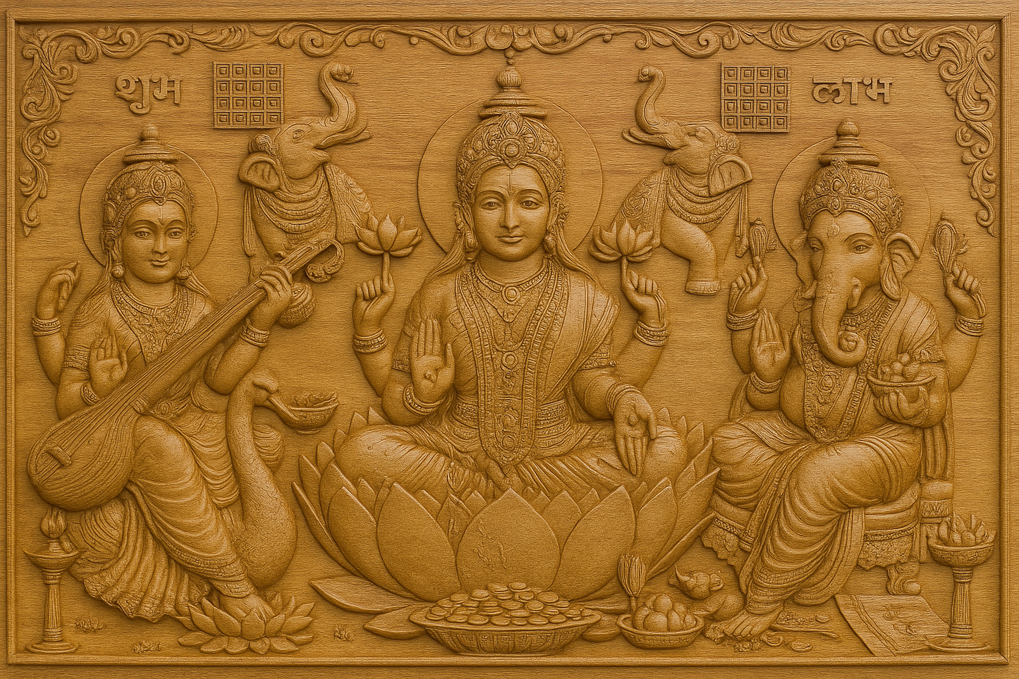 Krishna Art Touch – Divine Wooden Art for Home & Temple