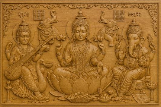 Krishna Art Touch – Divine Wooden Art for Home & Temple